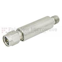 Fairview SA18L-40 40 dB Fixed Attenuator SMA Male To SMA Female Up To 18 GHz Rated To 2 Watts With Passivated Stainless Steel Body
