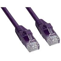 Amphenol Cables on Demand MP-64RJ45UNNP-007 Cat 6 CAT 6  UNSHIELDED, PURPLE, 7'