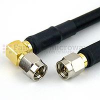 Fairview SCA59240 SMA Male to RA SMA Male Cable LMR-240 Coax