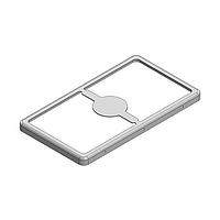 Masach Tech MS385-30F-NS EMI/RFI Shield Frame, Two-Piece 38.5 x 21.5 x 2mm Two-piece Drawn-Seamless RF Shield/EMI Shield FRAME (Nickel-Silver)