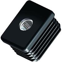 Essentra Components 498602 Conduit Fittings & Accessories 40X30mm SQUARE GLIDE w/8 THREADED INSRT 1.0-1.5mm
