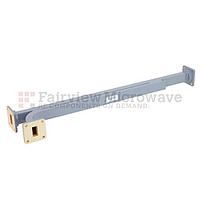 Fairview  FMWCP1011 10 dB WR-62 Directional Waveguide Broadwall Coupler With UG-419/U Square Cover Flange and E-Plane Coupled Port from 12.4 GHz to 18 GHz
