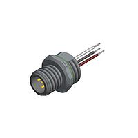 Amphenol CONEC 43-01083 M12 Male Socket MALE SOCKET M12X1 W/WIRES FRNT MNT PG9
