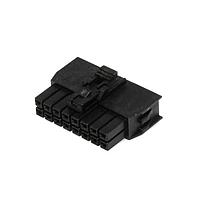 Molex 105308-1216 Receptacle Housing NanoFit TPA Recp Hsg Dual Row 16Ckt Blk
