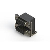 EDAC 662-015-264-055 Dual Port D-Sub Connectors Right-angle Dual Port D-Sub Connector