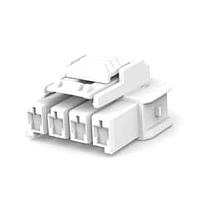 AMP Connectors - TE Connectivity 1-1971773-4 Wire Housings 1 x 4 PBT-A Plug Hsg