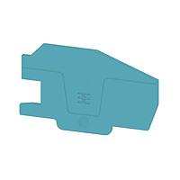 Weidmuller 2668830000 End Plate End plate (terminals), 75.44 mm x 2.1 mm, blue