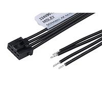 Molex 224090-1044 Specialized Cables KK Plus 250-to-Pigtail 2.50mm P SR 600mm Lgth 4 Ckts Blk