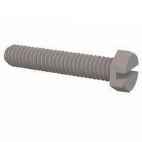 Essentra Components 010832X087 Hex Slotted Hex Slotted Screw, #8-32 Thread, 7/8 Lg
