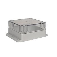 Bud Industries PN-1336-CMB NEMA Box IP65 NEMA 4X Box with Clear Cover and Mounting Brackets (4.7 X 4.7 X 2.4 In)