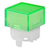 NKK Switches AT4168FB Button SQ GRN LNS/WHT DIFF FOR HB INDICATOR