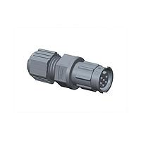 Amphenol LTW ADD-18BMFC-LL7AP0 Straight Ceres, Large Size, Plastic, 5A, 18 pins, Male Connector, Female Contact, Straight, 2 Points Lock, Crimp, Field Installable, F8.0 - F14.0mm, IP67