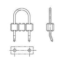 Aavid 125700D00000G Component Solder Anchor for Heat Sink, 3.61 C/W Thermal Resistance, 1.6mm PCB Thickness