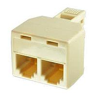 AIM-Cambridge / Cinch Connectivity Solutions 32-1016 Modular 6C Duplx Adptr  1M-2F  Ivory  Bul
