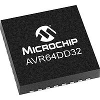 Microchip Technology AVR64DD32T-I/RXB MCUs 64KB, 8KB RAM, 32p, 24MHz, MVIO, 12b ADC, ZCD, DAC, 2xUART, SPI, TWI, T&R