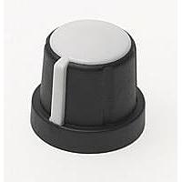 Davies Molding 1231-H Cylindrical Knob with Skirt S/T Control Knob 1/4" Interfer Fit