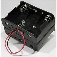 Eagle Plastic Devices 12BH262-GR Battery Holders 6 C CELLS W/6" LDS