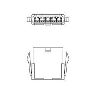 Adam Tech DMF-04-W-S Plug Housing CONN PLUG HSG 4POS 4.20MM
