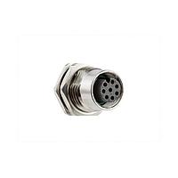 Amphenol LTW SM12A-08PFFS-SF8001 Sensor Cables / Actuator Cables M12 Circular Metric Connector, A Code, Stainless, 2A, 08 pins, Female Connector, Female Contact, Hexagonal, PG9, Screw Thread, Solder, Receptacle, Front Fastened, Panel Thickness 4.5, IP68 / IP69K