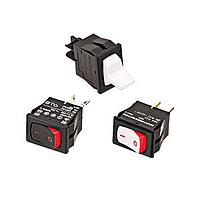 Carling Technologies 62115919-0-9-W Subminiature DPST ON-NONE-OFF VISI-WH