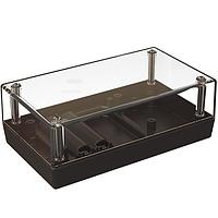 Serpac 152RC2AA,BK Plastic 152RC2AA Clear Top/Black Enclosure