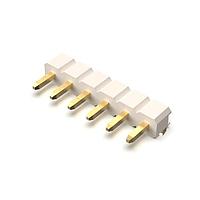 GCT (Global Connector Technology) BG303-06-A-0300-L-G Headers 6w, 2.54mm Pth Header, SIL, TH, Horiz, GF, LCP Natural, Box