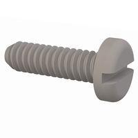 Essentra Components 010164P025 Pan Slotted Pan Slotted Screw, #1-64 Thread, 1/4 Lg