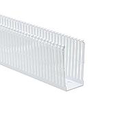 HellermannTyton 184-23005 High Density Slotted Wall Wiring Duct High Density Slotted Wall Wiring Duct, 2" x 3", Non-Adhesive, PVC, White, 30ft/Box