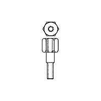AMP Connectors - TE Connectivity 552634-7 Hex Metric STANDOFF STUD MTG METRIC