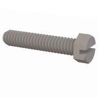 Essentra Components 012520X125 Hex Slotted Hex Slotted Screw, 1/4-20 Thread, 1 1/4 Lg