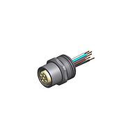 Amphenol CONEC 43-01047 Connectors FEMALE SOCKET M12X1 W/WIRES FRONT MNT FB