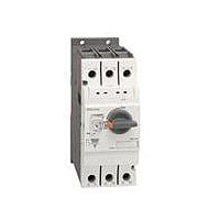 Carlo Gavazzi GMS-63H 40A Motor High-break Manual Motor Starter. 63Amps frame size, 600VAC, class 10 overload with range: 28-40Amps . Check datasheet for interruption rating.