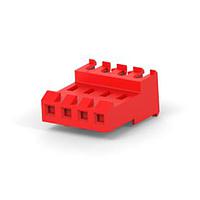 AMP Connectors - TE Connectivity 3-641170-4 Receptacle Assembly 04P MTA156 ASY 22AWG RED LF
