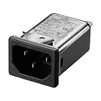 Delta Electronics, Inc. 03GENG3E Inlets IEC Connector Filter, High Performance, Snap-In Mount, 115/250VAC, 3A, N/A-Lug