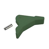BIVAR CP-06 LE Card Ejectors PCB Card Ejector, 0.062 in. PCB Width, 1.13 in. Upturned Lever, Nylon, Lime