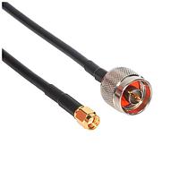 Amphenol Cables on Demand CO-058SMARPTN-025 RF Cable Assemblies RG58 REV POLARITY SMA M/TYPE N MALE 25