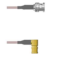 Amphenol Custom Cable Q-0K03T000R010i RF Cable Assemblies BNC-SP/SMB-RP G316D 10I