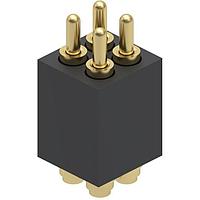Mill-Max 855-22-004-30-001101 Spring-Loaded 4P 2R SURFACE MT .252 HEIGHT CONN