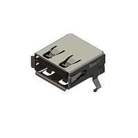 EDAC 690A104-223-021 USB Type A Connectors USB Type-A Au flash plating right angle PBT insulator blk