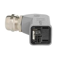 HARTING 09451151104 Industrial RJI IP67 DATA PLUG METAL ANG HAN3A COMP