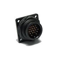 Amphenol LTW DC-02PMMP-LS7001 Standard Circular Connector Ceres, Large Size, Plastic, 20A, 02 pins, Male Connector, Male Contact, Square, 2 Points Lock, PCB 180, Receptacle, IP67