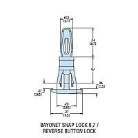 Heyco 10361F PCB Support HLCBSC2-06 V-0 NATURAL