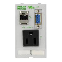 Murrelektronik 4000-68000-4010000 Ethernet I/O Modules MODLINK MSDD SINGLE COMBI INSERT USA NEMA 5-15, 1xSUD-D9 female/female + 1xRJ45 female/female