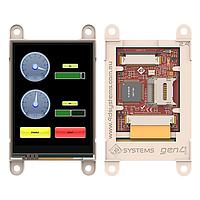 4D Systems gen4-uLCD-24DT Resistive 2.4", 240x320 pixels, slim Intelligent Display Module with embedded DIABLO16 processor and Resistive Touch panel