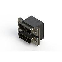 EDAC 661-015-364-004 Dual Port D-Sub Connectors Right-angle Dual Port D-Sub Connector