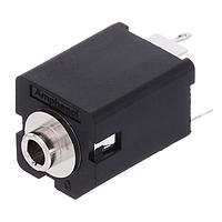 Amphenol Audio ACJS-NV35-3S Phone Connectors VERT CHASIS CONN PLSTC MNT Needle CNT