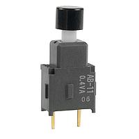NKK Switches AB11AP-FA Sealed SPST OFF(ON) BLACK