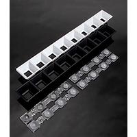 Ledil C17534_DAISY-8X1-SHD-MET-MATT LED Lenses Shade rectang 8 Pos 305.3 x 38.1mm (D) 2