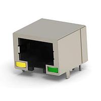 AMP Connectors - TE Connectivity 1734324-3 Modular RJ45 8P/8C Y/G LED shieled 30u"Au