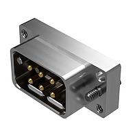 Amphenol Positronic SMXA033-MA38C-T7S1 Connectors SM Series 6 Position Pin (Male) Solder Tail Threaded Standoff Nickel
